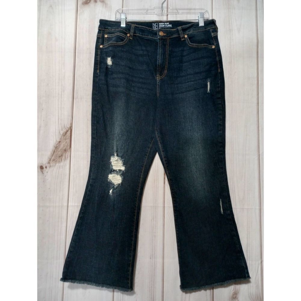 No Boundaries Jeans Ladies 17 High Rise‎ Cropped